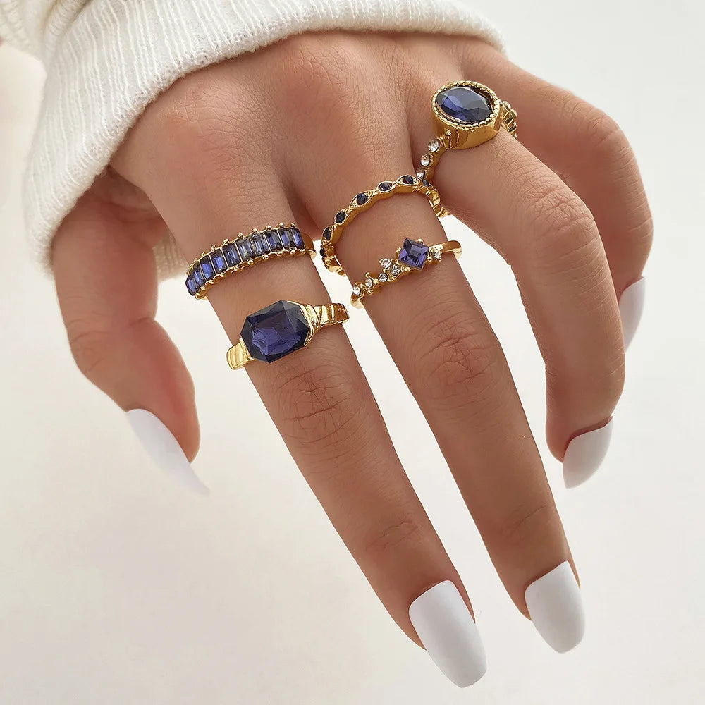 Crystal Women 5PCS Ring