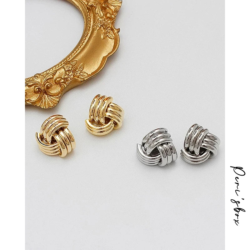 Twist Knot Earrings (12k Gold Plated)