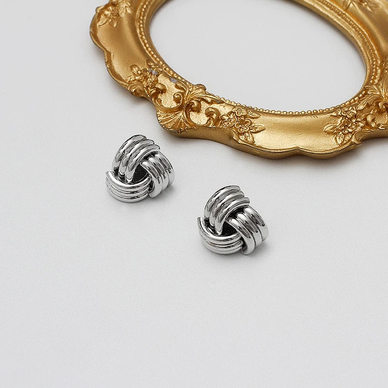 Twist Knot Earrings (12k Gold Plated)