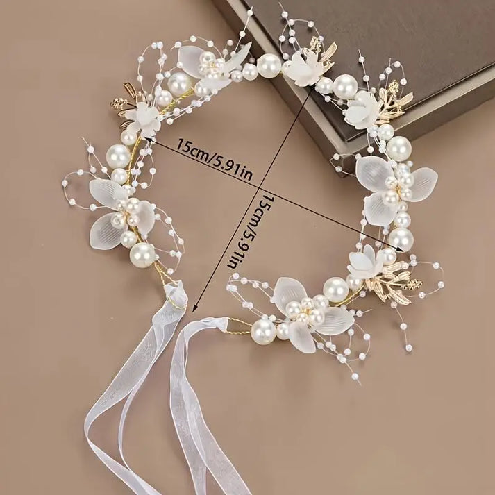 Bridal Hair Accessories Pearl Flower