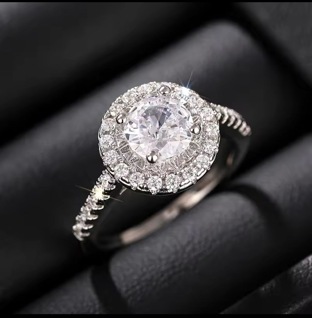 Silver Color Engagement Rings